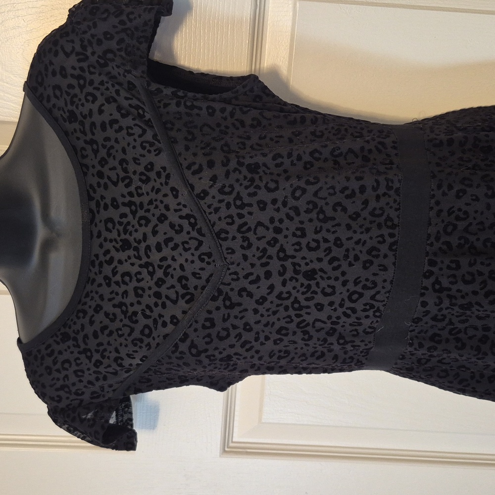 Sourpuss Black Leopard Print Dress - Picture 3 of 6